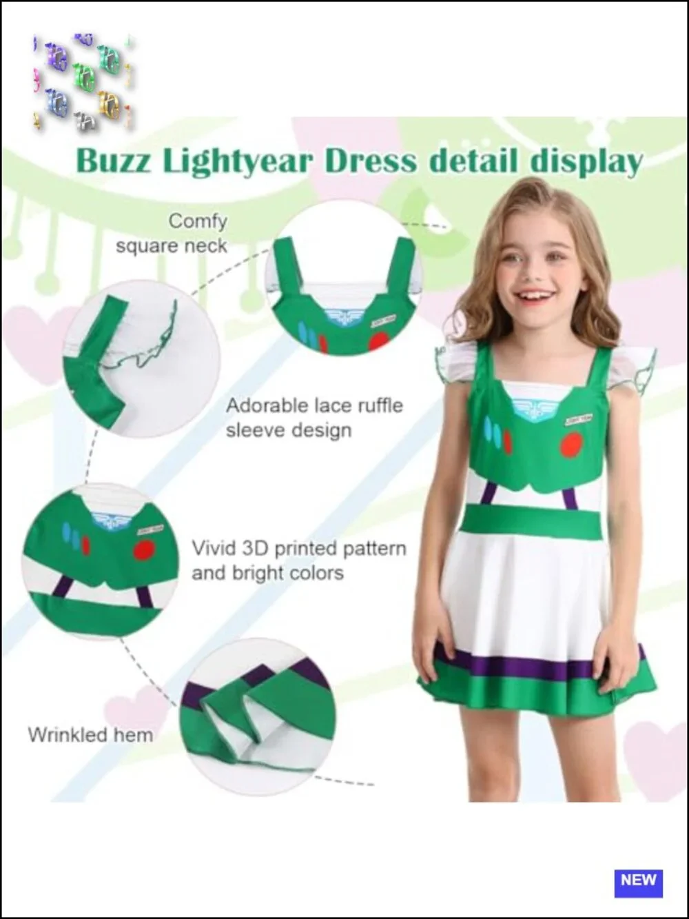 Girls Princess Dress Up Halloween Cosplay Outfit Birthday Gift